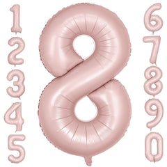 LVMOQIQIU 40 inch pink number 8 balloon for a bold party backdrop
