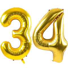 LVMOQIQIU gold-number-balloon-34-40inch is perfect for milestone celebrations.