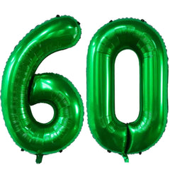 LVMOQIQIU 40-inch dark green balloon set used as dramatic backdrop accents.
