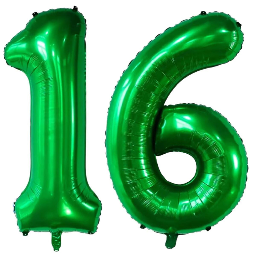 LVMOQIQIU 40-inch dark green foil balloon for a bold photo backdrop