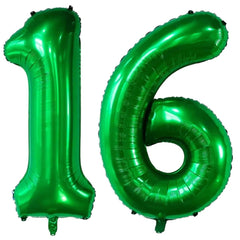 LVMOQIQIU 40-inch dark green foil balloon for a bold photo backdrop