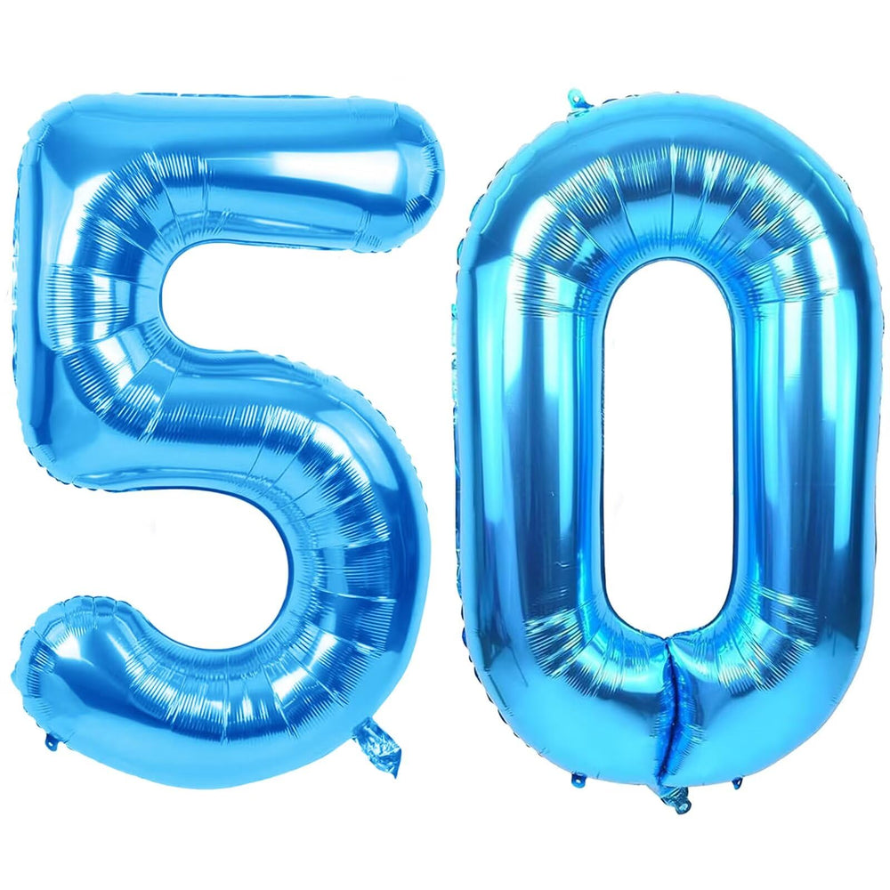 LVMOQIQIU 40-inch blue balloon ready to inflate for a bold party backdrop.