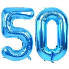 LVMOQIQIU 40-inch blue balloon ready to inflate for a bold party backdrop.