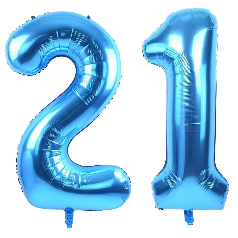 LVMOQIQIU blue 40inch number-2 balloon for milestone celebration.