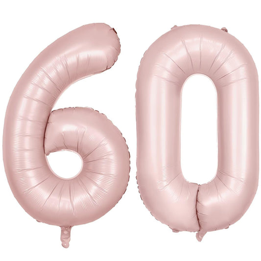 LVMOQIQIU 40-inch light pink foil balloon for celebrations and photos.