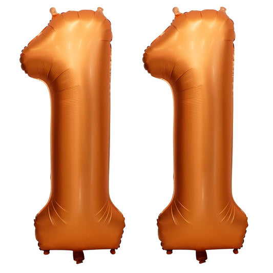 LVMOQIQIU 40-inch orange 11-number balloon uninflated for DIY setup