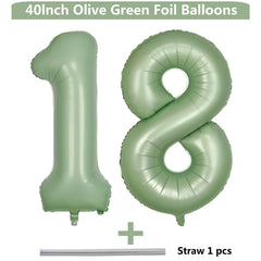 LVMOQIQIU foil number 18 balloon set for easy display.