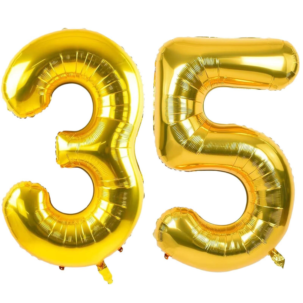 LVMOQIQIU gold 40-inch 35 balloon for milestone celebration