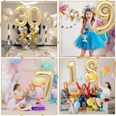 LVMOQIQIU party backdrop featuring a light gold 8-number balloon for milestones.