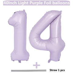 LVMOQIQIU purple 14-balloon with matte foil ideal for vivid photos