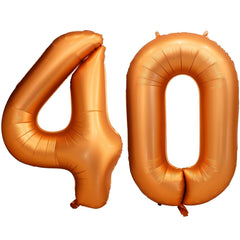 LVMOQIQIU orange 40-number balloon 40-inch backdrop for festive photos and celebrations