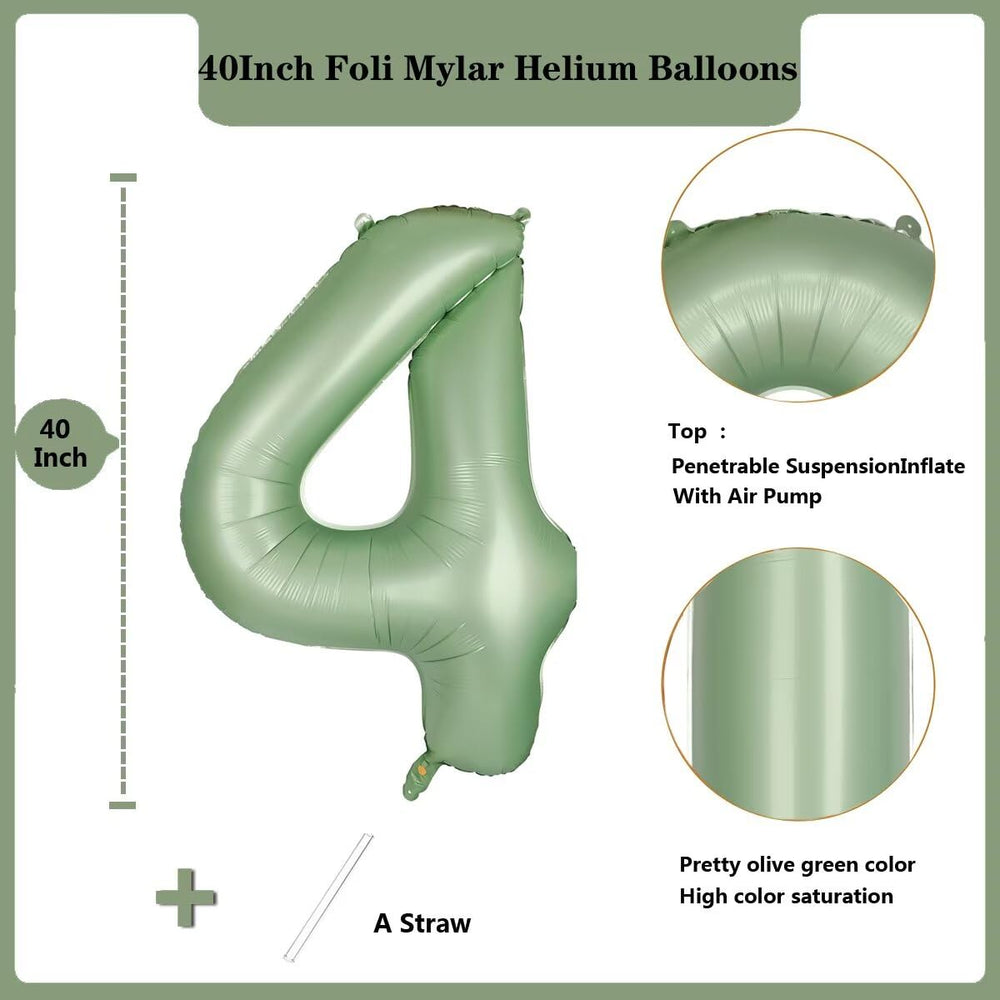 LVMOQIQIU sage green 40 inch balloon for elegant wedding photo backdrop