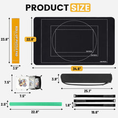 Lwoeo puzzle mat roll up foam tube stores rolled puzzle securely for travel