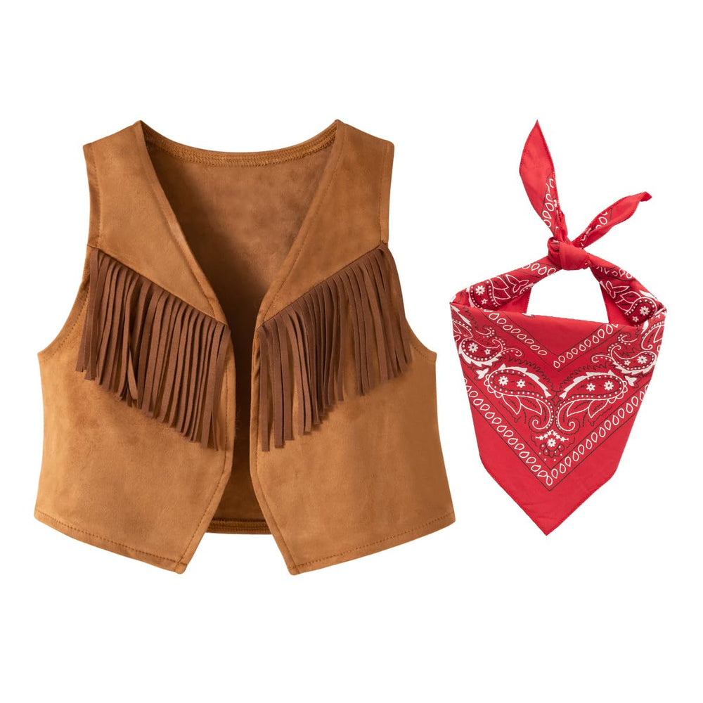 LXKIKMM vest fringe detail for an authentic western look in play