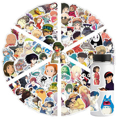 LXYRDHOQPW Hayao Miyazaki stickers on journal brighten pages