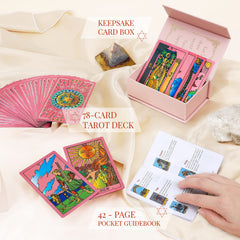 LYINGFISH waterproof tarot cards stay smooth during travel and daily use.