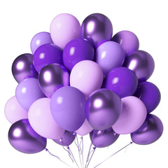 LYNSP lavender 12inch balloons for elegant birthday decor