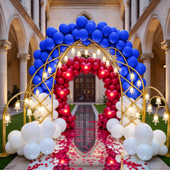 LYNSP royal blue balloon set with ribbons for quick wall or ceiling decor.