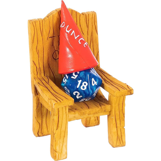 LYNX DND Dice Jail chair on table adds playful table fun during games.