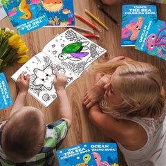 Lyosehy page preview shows ocean creatures for kid-friendly coloring.