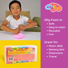LYRK Silly Foam beads stored in a resealable bag