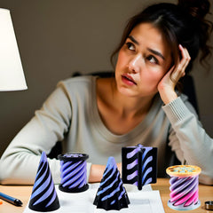 Lyzbbsoy assembled impossible pyramid display for two-piece or solo setups