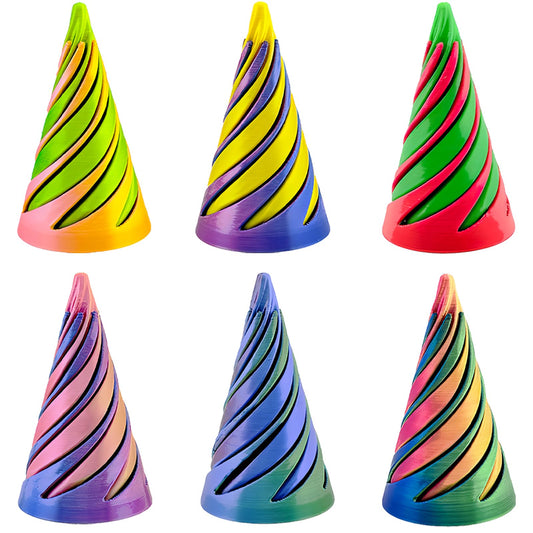 Lyzbbsoy spiral cone fidget toy shows tactile spiral design for calm focus