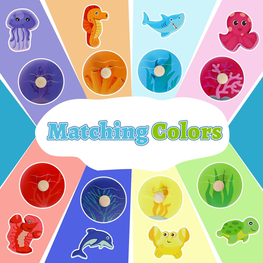 LZDMY sea animals puzzle pieces promote fine motor skills and problem-solving