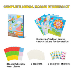 LZHZH airplane mosaic sticker supports imaginative playtime crafts