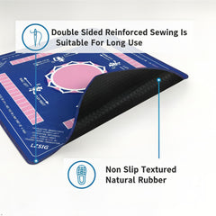 LZSIG mat with water-resistant surface easy to wipe clean after spills