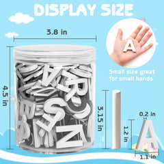 Lzttyee 117-piece letter set stored neatly in a box.