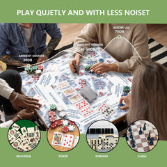 LZYRF anti-slip mahjong mat keeps tiles in place during lively play.