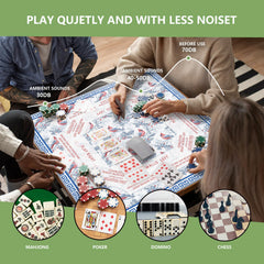 LZYRF roll-and-store mahjong mat for easy cleanup after games.