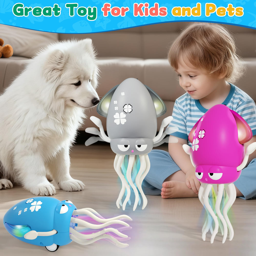 LZZAPJ octopus dance mode delivers rhythmic visuals for tummy time and exploration.