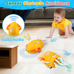 LZZAPJ octopus in music mode for a playful dance routine.