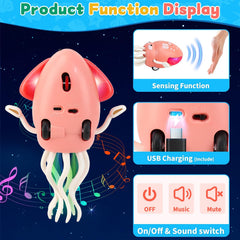 LZZAPJ octopus tummy-time companion encourages curious baby exploration.