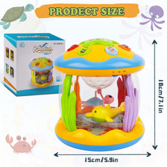 M SANMERSEN crawling-tummy-time-toy demonstrates active exploration during play.