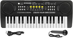 M SANMERSEN Kid Keyboard Piano front view with 37 keys for early music exploration