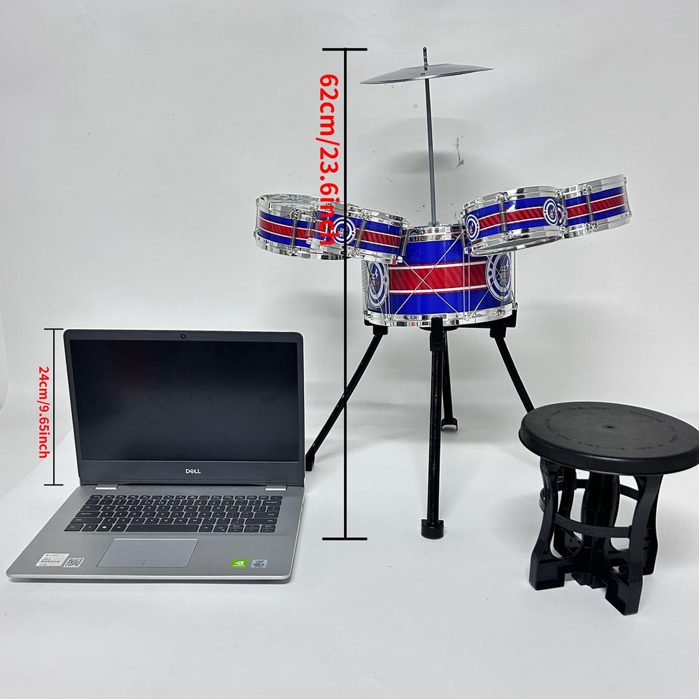 M SANMERSEN drum cymbal blue adds authentic rhythm accents for budding musicians