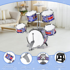 M SANMERSEN kids drum set small drum enables imaginative sound exploration.