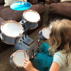 M SANMERSEN Drum Set cymbal adds bright accents for budding players