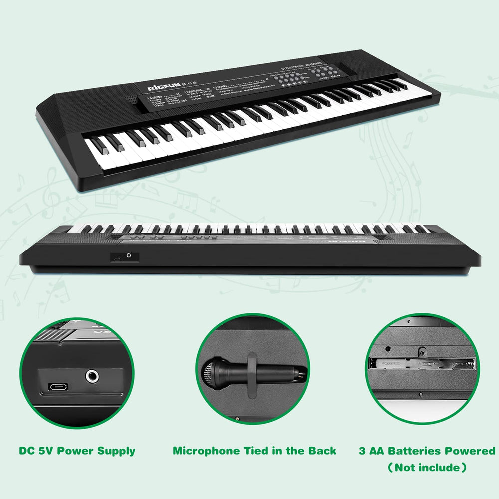 M SANMERSEN portable compact design facilitates practice at home or on the go.