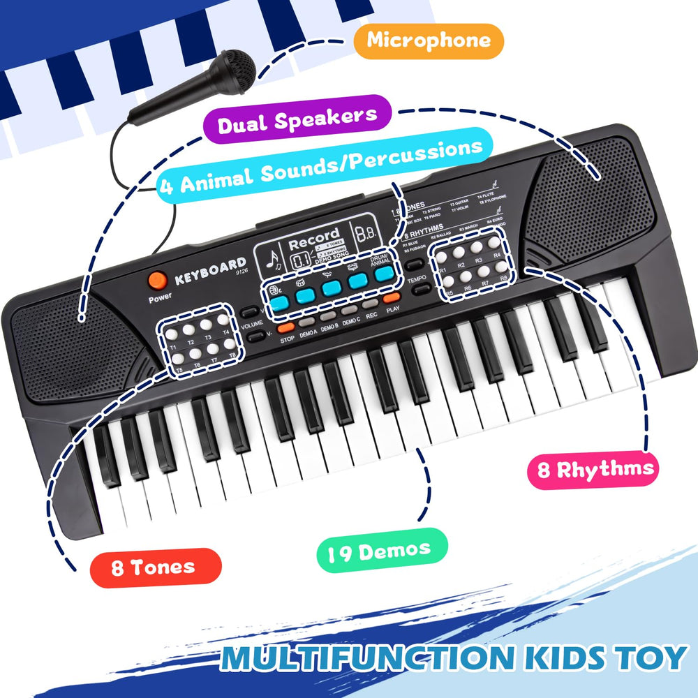 M SANMERSEN Kids Piano compact size suitable for indoor and travel use