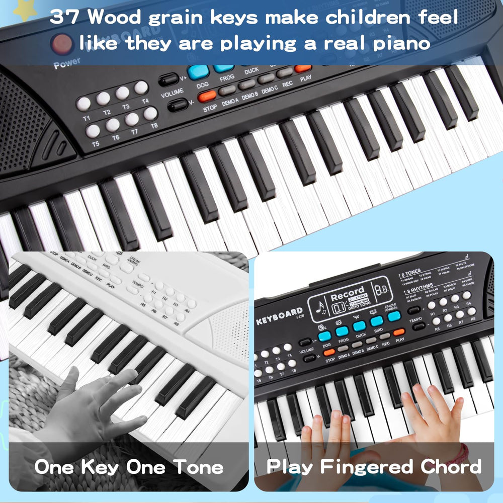M SANMERSEN record playback function showcased for kids' music ideas.