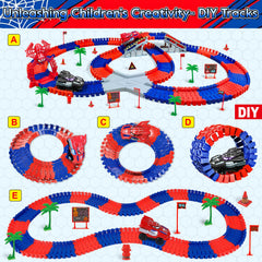 Bridge and curves on the modular spider race track for dynamic layouts.