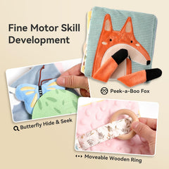 Macabaka movable wooden ring page supports fine motor skills through interactive play