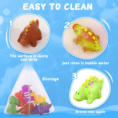 Macaloca educational dinosaur designs encourage learning during tub time