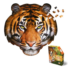 Madd Capp Tiger border puzzle image enhances wall decor and family bonding.
