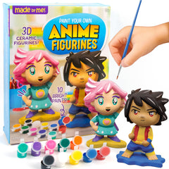Made By Me anime figurines duo ready for painting and imaginative play.