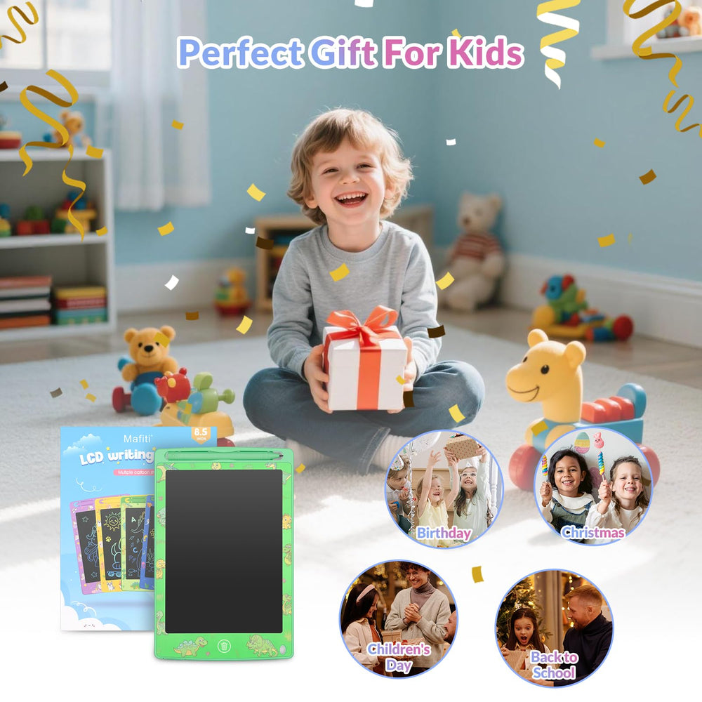 mafiti LCD Writing Tablet 8.5-inch ultra-thin profile, portable for travel and school.